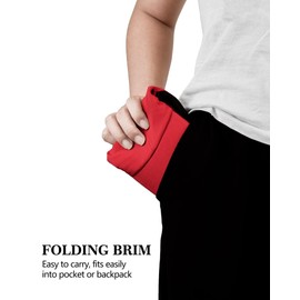 GADIEMKENSD Baseball Cap for Boys Girls Toddler Sun Hat Kids Hats with Adjustable Strap UPF50+ Outdoor Ball Caps Ponytail Hat Suitable for 2-5 Years Red-Black