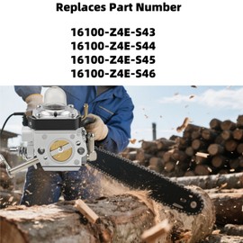 16100-Z4E-S43 Carburetor Tune Up Kit Fits for Honda GX100 MTX60 MTX60HD MTX70 MTX70HD HDA278 GX100UKRBF Engine Parts Carb Replace 16100-Z4E-S44 16100-Z4E-S45 16100-Z4E-S46