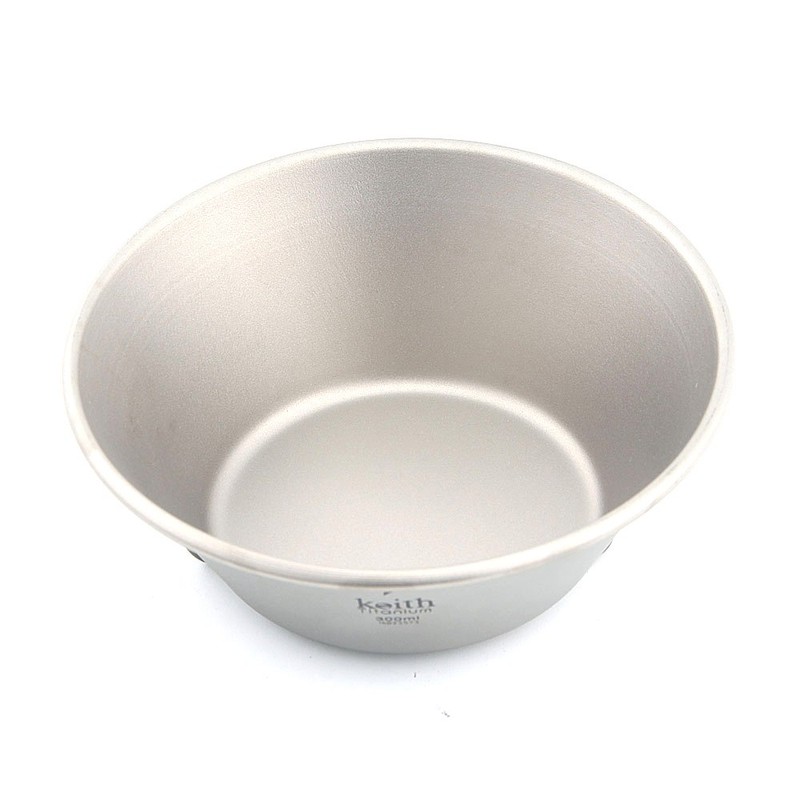 Keith Ti5320 Titanium Folding Handle Camping Bowl Ultralight Base Collapsible
