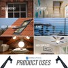 Window Pole Opener Hook, Durable Plastic Loft Hatch, and Ladder