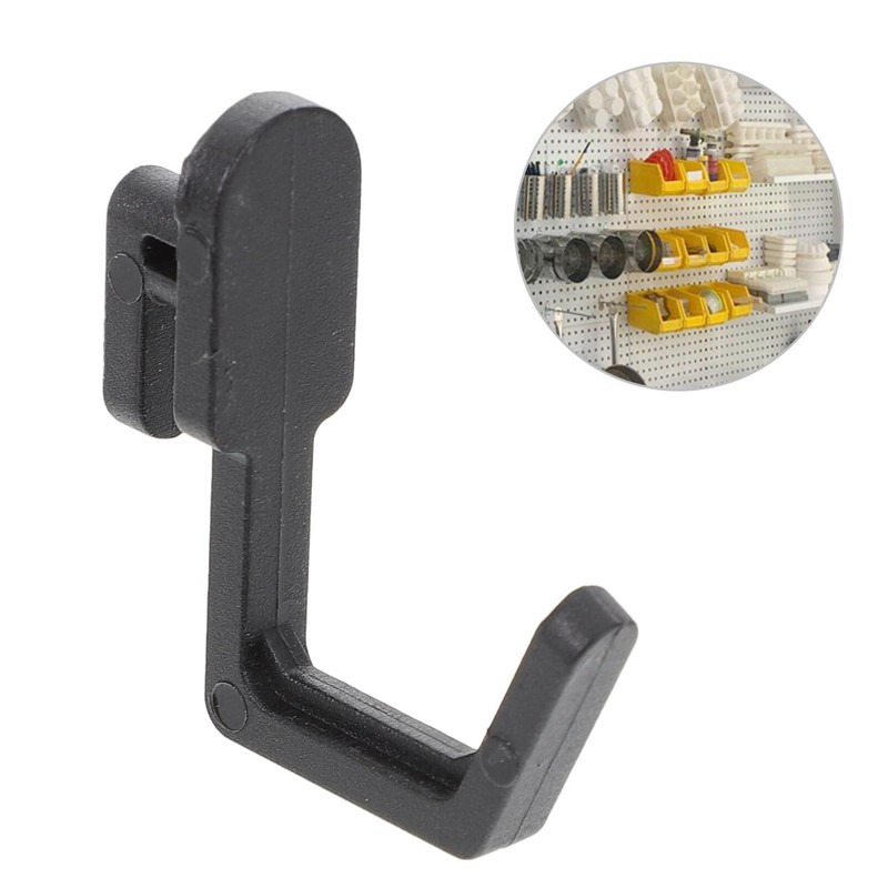 TOVINANNA 20pcs Plastic Pegboard Hooks, J Display Hook, Shelf Hanger
