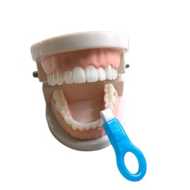 Hunqia Nano Physical Teeth Cleaning Stick, Teeth Whitening, Cleaning Teeth Smoke Stains, Tartar Stains, Home Oral Care Whitening Teeth Kit, 1+10 Pcs (with Cotton Clips)