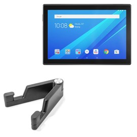BoxWave Stand and Mount Compatible with Lenovo Tab 4 (10 in) - Desktop Aluminum SoloStand, Adjustable Hands-Free Portable with Rubber Feet - Jet Black