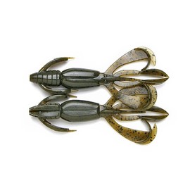 Keitech Crazy Flapper Fishing Bait, 2.8 inches, #101 Green Pumpkin Pepper