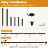 Room Divider Curtain Rod No Drilling for Wide Space, Adjustable