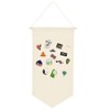 YeeMan Wall Hanging Brooch Jewelry Storage Case Canvas Display Stand