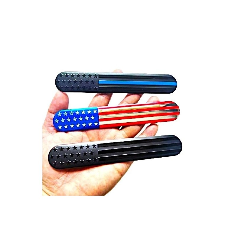 digiart International 1 THIN BLUE LINE AMERICAN TACTICAL FLAG ALUMINUM