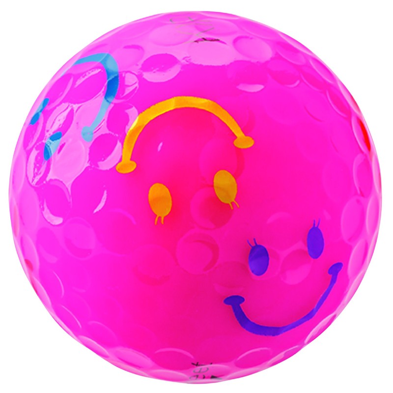 CASCO Women's KIRA SWEET Caramarked Golf Balls, 4 Pack Pink