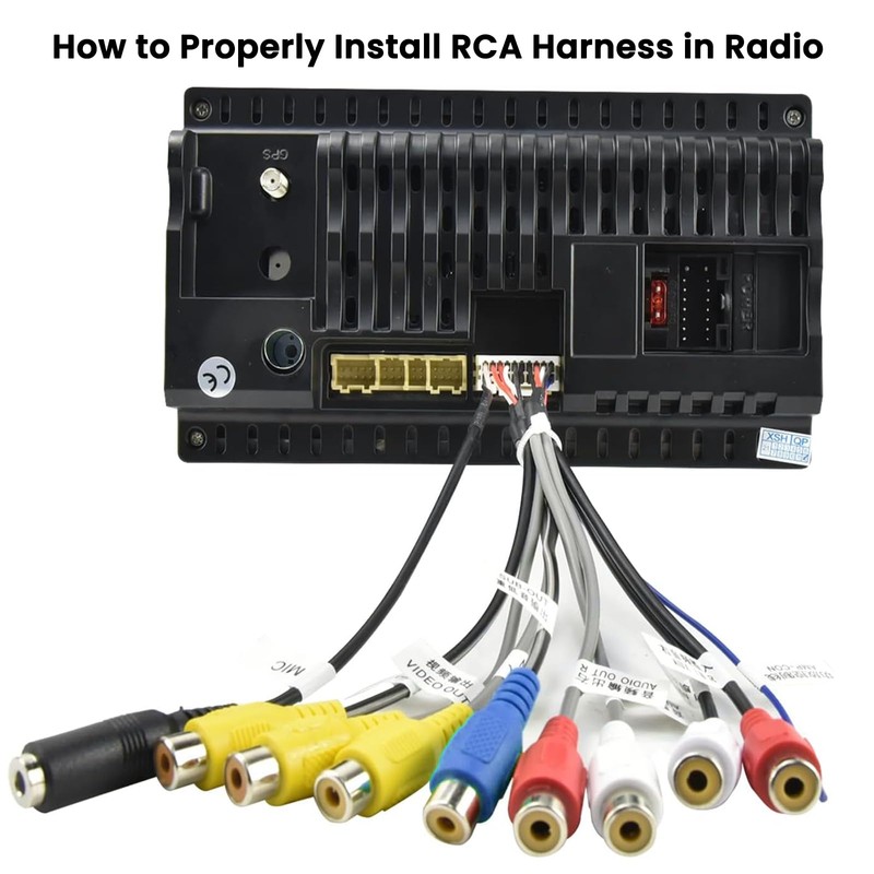 Inefala RCA Aux-in Cable Car Radio + External Microphone Plug