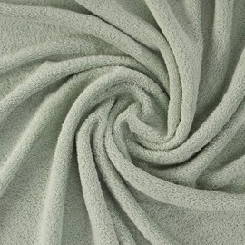 Qute Home 4-Piece Washcloths Towels Set, 100% Turkish Cotton Premium Quality Towels for Bathroom, Quick Dry Soft and Absorbent Turkish Towel, Set Includes 4 Wash Cloths (Green)