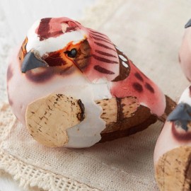 Factory Direct Craft Bulk Pack of 12 Artificial 2-1/2" Partridge Mushroom Birds