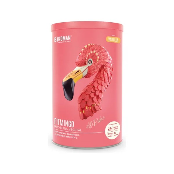Birdman Proteína Vegetal Fitmingo 510g By Ale Rubio Sabor Vainilla