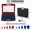 52-Piece Metric & SAE Nut and Bolt Thread Checker Set,