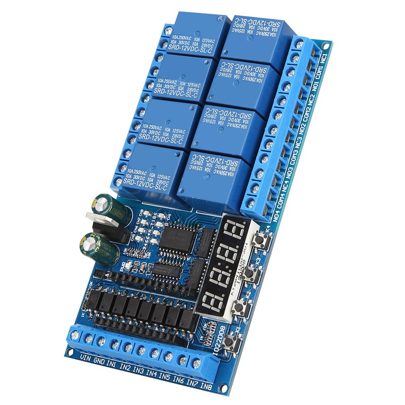 DC 12V 8 Channel Pro Mini PLC Relay Shield Module