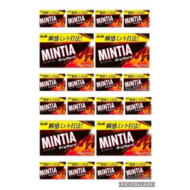 Asahi Mintia: Dry Hard x 20 Packs Strong Japanese Breath Mints (Frisk Style)