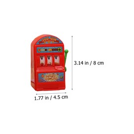 6Pcs Mini Slot Machine Game - Educational Toys for Kids Interactive Toy Bank Fun Animatronic Toy Portable Arcade Game Plastic Toy for Children