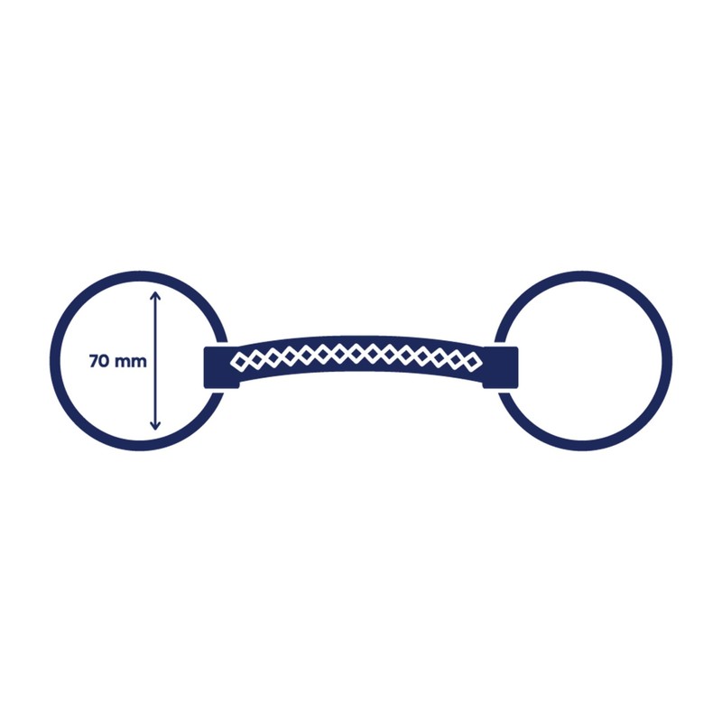 Cavalon Loose Ring Soft Leather Snaffle Bit (5")