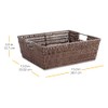 Whitmor Java Rattique Shelf Storage Tote Basket, 1 Count (Pack