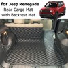 7DEEKEI for 2016-2024 Jeep Renegade Trunk Mat and Rear Backrest