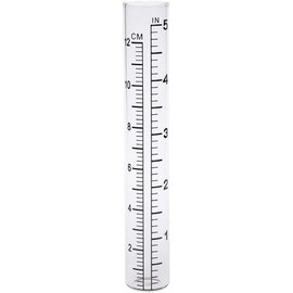 14cm Total Length Clear Rain Gauge Rain Gauge Measures Sprinkler for Yard Garden Outdoor Home Rain Gauges Accessories Drip Irrigation Kit with Timer for Raised Bed Gardening Rain Gauges Outdoor Décor