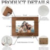 Desk Wood Picture Frame with stand, Gift for Women Aunt,