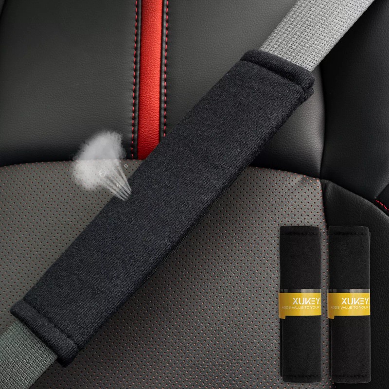 XUKEY 2x Breathable Car Seat Belt Cover Shoulder Pad Strap