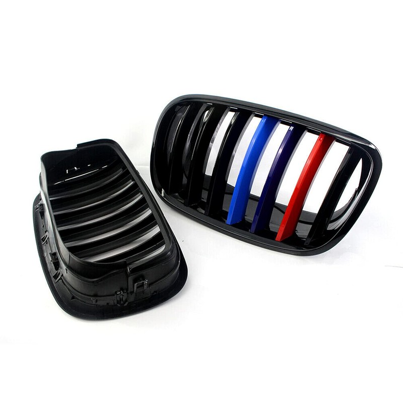 XOPIYAO Front Kidney Grille M Color Gloss Black Compatible with