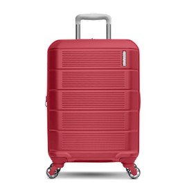 American Tourister Stratum 2.0 Expandable Hardside Luggage with Spinner Wheels, Radient Raspberry, Carry-on