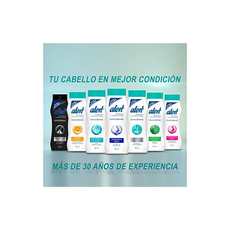 ALERT - Shampoo 2 en 1. Shampoo control caspa para