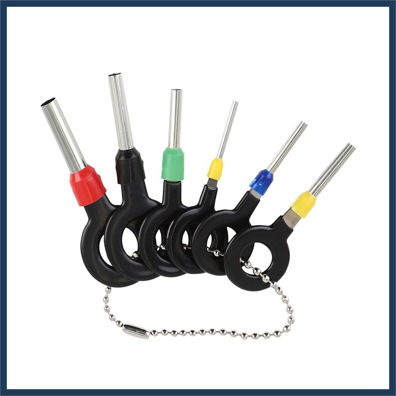 VekAuto 6pcs Car Wire Terminal Removal Tool Wiring Connector Pin