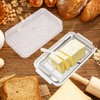 Stainless Steel Butter Cutter Box Cheese Storage Container with Transparent