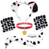 Dalmatian Costume Set with Dalmation Ears Headband Dalmatian Tail Choker