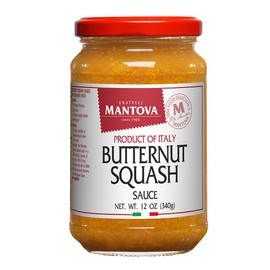Mantova Butternut Squash Sauce, 12 oz. (Pack of 2), Product of Italy, Traditional, All-Natural, Ready-to-Eat Pasta Sauce, No Artificial Coloring, Flavoring or Preservatives