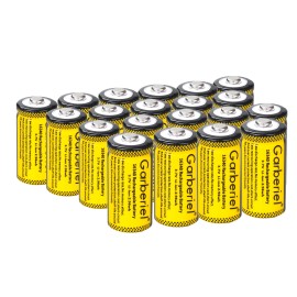 Garberiel Lot RCR123A 16340 Battery 2800mAh Rechargeable 3.7V Cell Batteries / Charger - 20 Batteries (no charger)