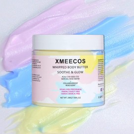 XMEECOS Whipped Body Butter for Men and Women | Vegan| Cruelty-free| Moisturizing| Soothing| Gentle| Collagen| Giftable Great for Dry Skin