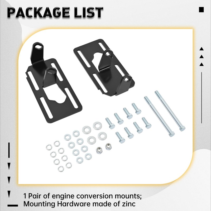 KUAFU LS Conversion Engine Mounts Compatible with 1973-1996 Square Body