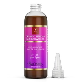 Chebe Hair Growth Oil, 52 in 1 Scalp stimulator for Rapid and Extreme Growth on bald spots, Edges. Thicknens Hair folicles in just couple uses. 5oz/150ml