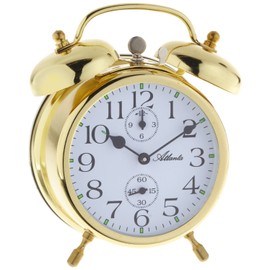 Atlanta Twin Bell Alarm Clock with Luminous Hands Analog 1058 9
