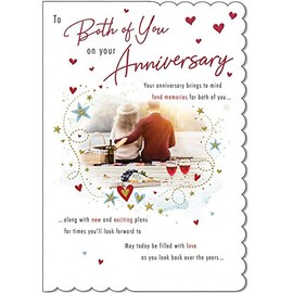 Traditional Annivesary Card Your Annivesary - 9 x 6 inches - Piccadilly Greetings