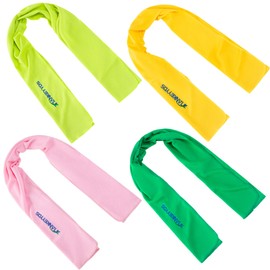 TIANKEYYDS 4 Pack Microfiber Gym Towels Set for Sports Fitness, Yoga, Workout, Exercise, Tennis, Super Soft and Quick-Drying Towels for Men Women (40inch X 12inch)