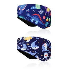 HERKINDNESS Neoprene Headband Children, Pack of 2 Ear Protection Swimming Children, Swimming Headband Children, Headband Children Swimming for Children Adults Swimming Surfing Diving