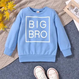 Honykids Big Brother Little Brother Matching Outfits Toddler baby boy Sweatshirt+Long Pants Fall Winter Matching Outfits