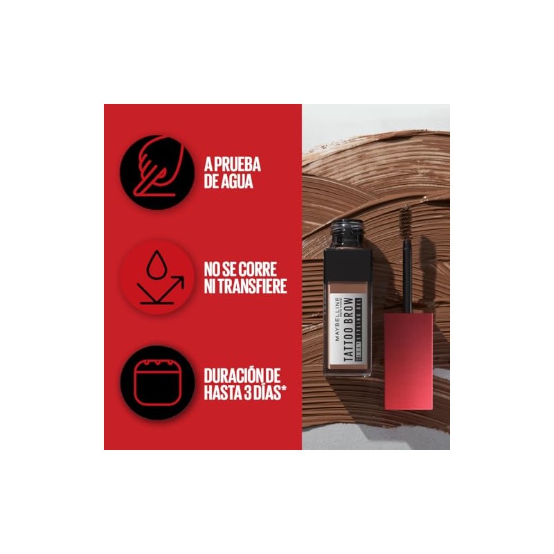 Maybelline Estilizador de cejas en gel de facil aplicación, Tattoo