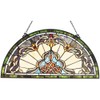 Pemberly Row Victorian Stained-Glass Window Panel 12.5" Height