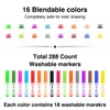 ARLTR Washable Markers Bulk, Bulk Pack of 288 in 16