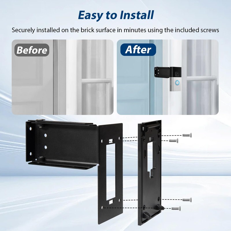 Stainless Steel Doorbell Mount for Ring(2nd Gen-2020 Release), Adjustable