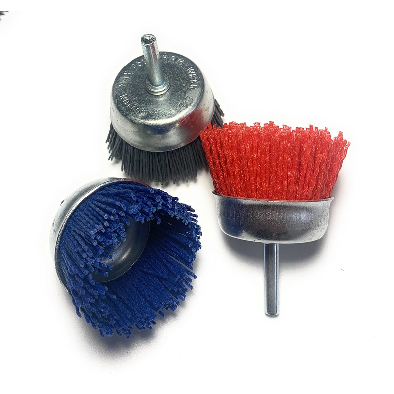 Signi 12 Pack Nylon Bristle Filament Abrasive Brush Drill Wheel
