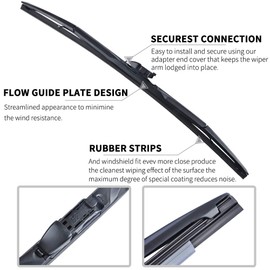 Windscreen Wipers Front Jetta A5 05-11, Golf 5 06-11, Golf 6 09-12, Passat Mk5 05-11, Eos 07-16, OTUAYAUTO Wiper Blades Set 600 mm/480 mm