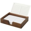 Buqoo Black Walnut Wood To Do List Holder with 50