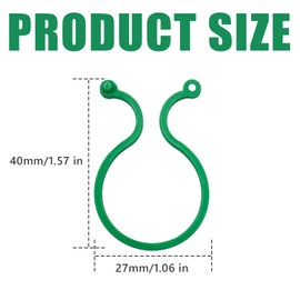 YEJAHY Pack of 200 Plant Clips, Plant Clips Attachment, Plant Clips Small for Trellis and Attachment, Plant Clips for Support, Plant Clips Trellis Aids